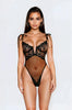 Tied Up Mesh and Lace Teddy by 3wishes.com