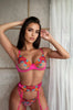 Garden Bra and Garter Set by 3wishes.com