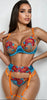 Garden Bra and Garter Set by 3wishes.com
