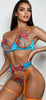 Garden Bra and Garter Set by 3wishes.com