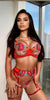 Garden Bra and Garter Set by 3wishes.com