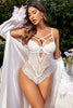 Flirty Strappy Crotchless Teddy by 3wishes.com