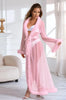 Sexy Mesh and Faux Fur Trim Robe by 3wishes.com