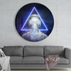 Triangle Glass Wall Art by Insigneart USA