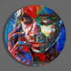 Colored Sadness Glass Wall Art by Insigneart USA