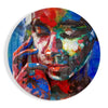 Colored Sadness Glass Wall Art by Insigneart USA