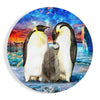 Penguin Family Glass Wall Art by Insigneart USA
