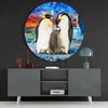 Penguin Family Glass Wall Art by Insigneart USA