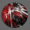 Red Explosion Glass Wall Art by Insigneart USA