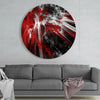 Red Explosion Glass Wall Art by Insigneart USA