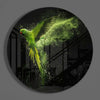 Green Parrot Glass Wall Art by Insigneart USA