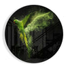 Green Parrot Glass Wall Art by Insigneart USA