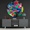 Colored Lip Glass Wall Art by Insigneart USA