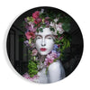 Floral Woman Glass Wall Art by Insigneart USA