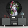 Floral Woman Glass Wall Art by Insigneart USA