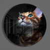 Cat Glass Wall Art by Insigneart USA