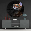 Cat Glass Wall Art by Insigneart USA
