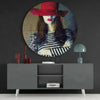 Woman in Hat Glass Wall Art by Insigneart USA
