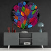 Colorful Leaves Glass Wall Art by Insigneart USA