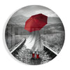 Girl with Red Umbrella Glass Wall Art by Insigneart USA