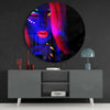 Neon Woman Glass Wall Art by Insigneart USA