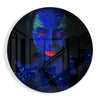 Neon Woman Glass Wall Art by Insigneart USA