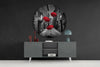 Red Umbrellas Glass Wall Art by Insigneart USA