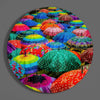 Colorful Umbrellas Glass Wall Art by Insigneart USA