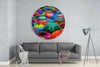 Colorful Umbrellas Glass Wall Art by Insigneart USA