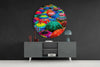 Colorful Umbrellas Glass Wall Art by Insigneart USA