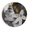 Floral Woman Glass Wall Art by Insigneart USA