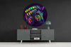 Colorful Zebra Glass Wall Art by Insigneart USA