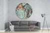 Turquoise Marble Glass Wall Art by Insigneart USA