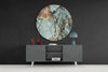Turquoise Marble Glass Wall Art by Insigneart USA