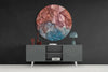 Orange Marble Glass Wall Art by Insigneart USA