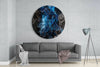 Blue Explosion Glass Wall Art by Insigneart USA