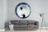Full Moon Glass Wall Art by Insigneart USA