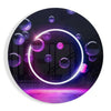 Neon Circle Glass Wall Art by Insigneart USA