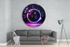 Neon Circle Glass Wall Art by Insigneart USA