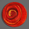 Red Cycle Glass Wall Art by Insigneart USA