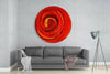 Red Cycle Glass Wall Art by Insigneart USA