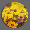Yellow Flowers Glass Wall Art by Insigneart USA