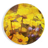 Yellow Flowers Glass Wall Art by Insigneart USA