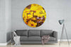 Yellow Flowers Glass Wall Art by Insigneart USA