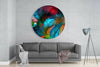 Color Explosion Glass Wall Art by Insigneart USA