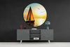 Sailboat Glass Wall Art by Insigneart USA