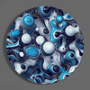 Elegant Blue Mix Glass Wall Art by Insigneart USA