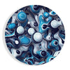 Elegant Blue Mix Glass Wall Art by Insigneart USA