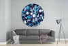 Elegant Blue Mix Glass Wall Art by Insigneart USA