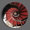 Red Stair Glass Wall Art by Insigneart USA